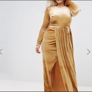 Front Tie Wrap Detail Maxi Dress